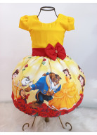 VESTIDO A BELA E A FERA TAM. PP,P,M,G